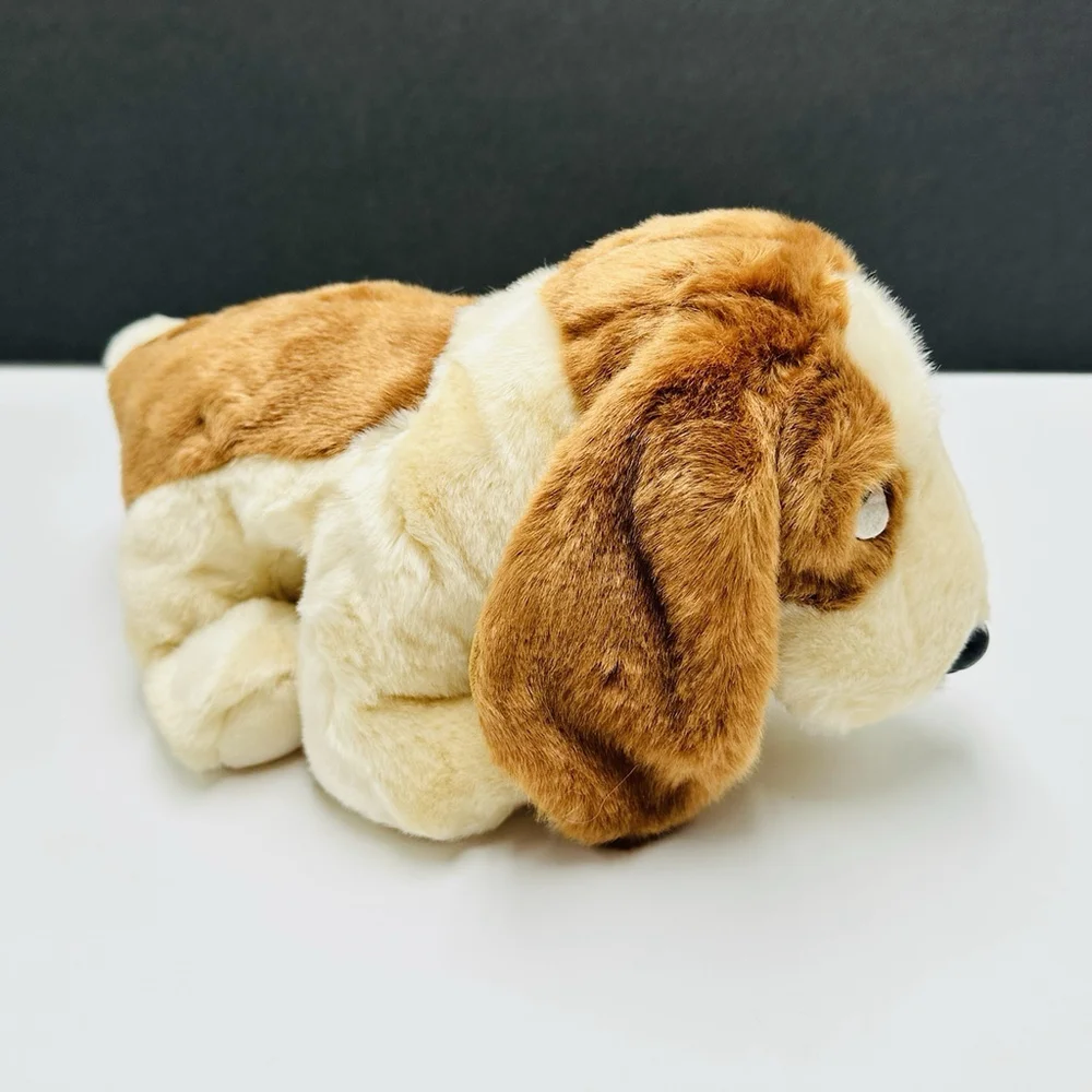 TY Beanie Buddies Buddy TRACKER Basset Hound Pup Dog W/ Ear Tag Plush 1998 14”